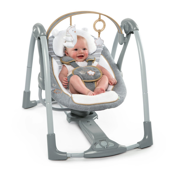 Houpačka konvertibilní cestovní s melodií Bella Teddy™ 0 m+ do 9 kg Ingenuity
