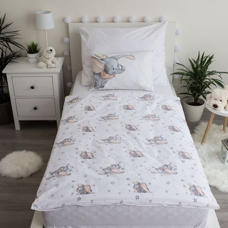 Povlečení do postýlky Dumbo grey 100 x 135, 40 x 60 cm Jerry Fabrics