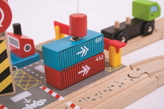 Kontejnerové překladiště Bigjigs Rail
