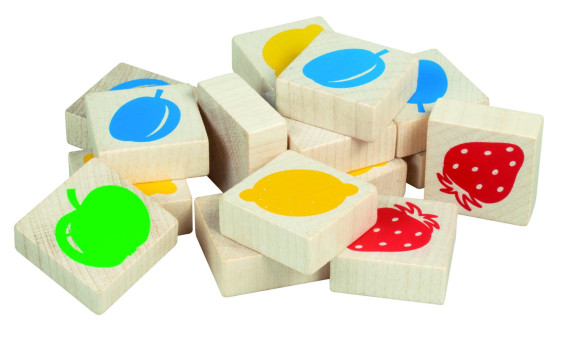 Baby sudoku logická hra dřevo 25 ks Detoa