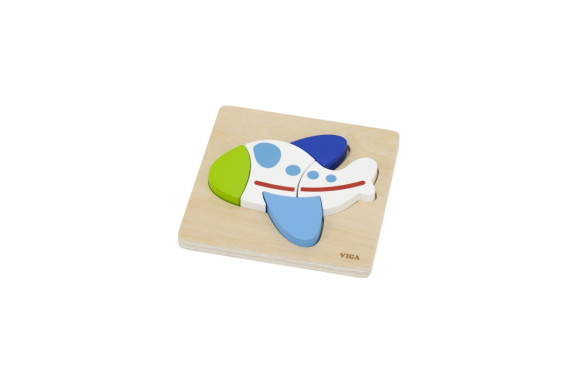 Dřevěné puzzle pro nejmenší - letadlo