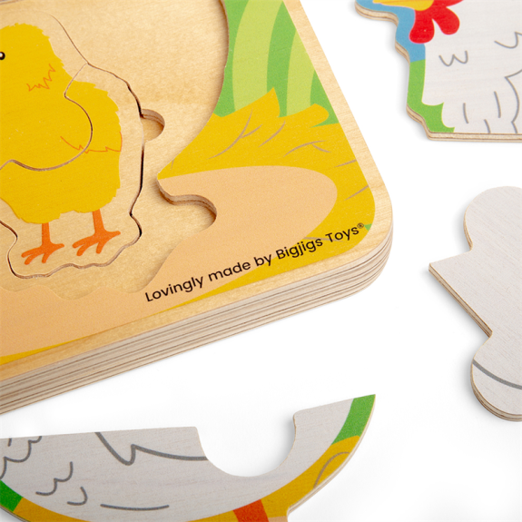 Puzzle Životní cyklus slepice Bigjigs Toys