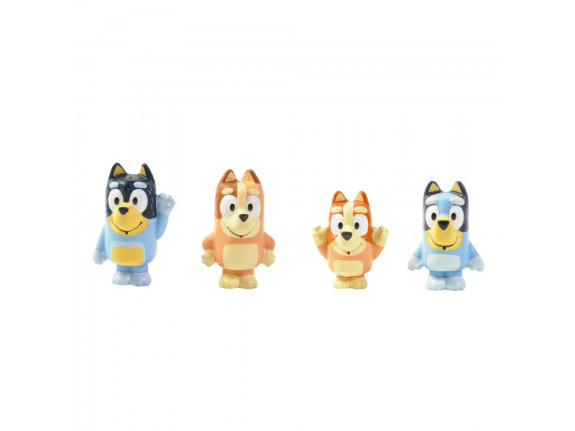Bluey rodina - stříkající hračky do vody 4 ks Toomies
