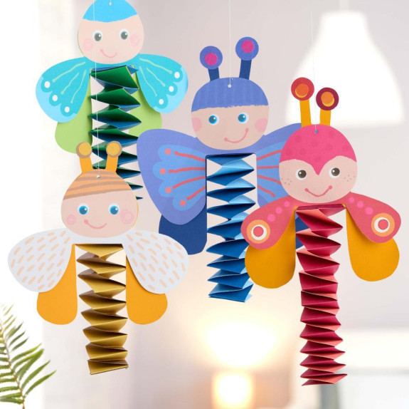 Kreativní sada První skládání Broučci a Motýli závěsná dekorace Craft Kit Haba