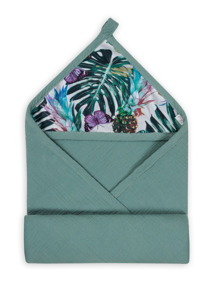 Mušelínová osuška s kapucí Design 85 x 85 cm Babymatex