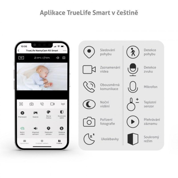 Chůvička TrueLife NannyCam R3 Smart