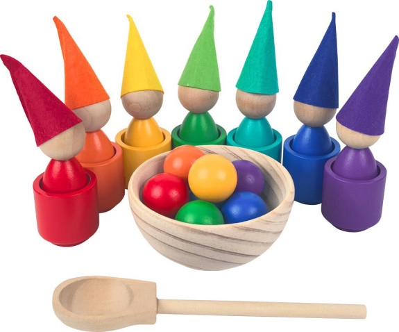Duhové panenky s míčky 7 barev 2Kids Toys