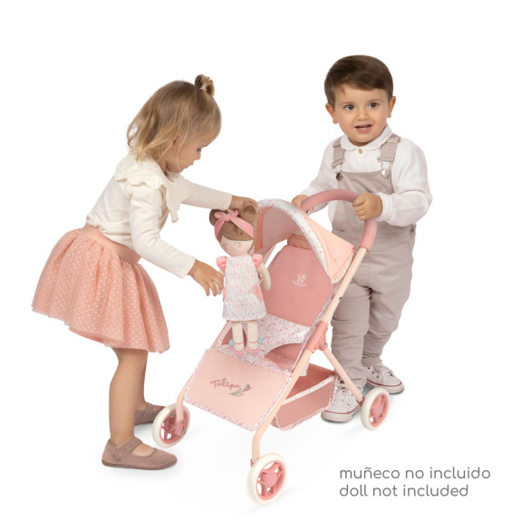 Sportovní kočárek pro panenky Tulipe 55 cm DeCuevas