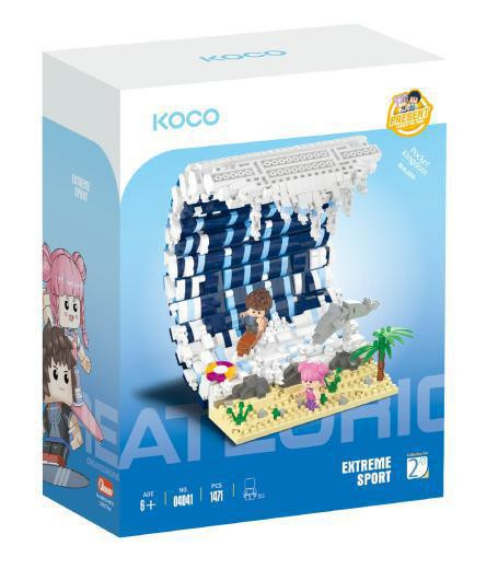 Stavebnice mini Surfovací vlna 1 471 ks Koco