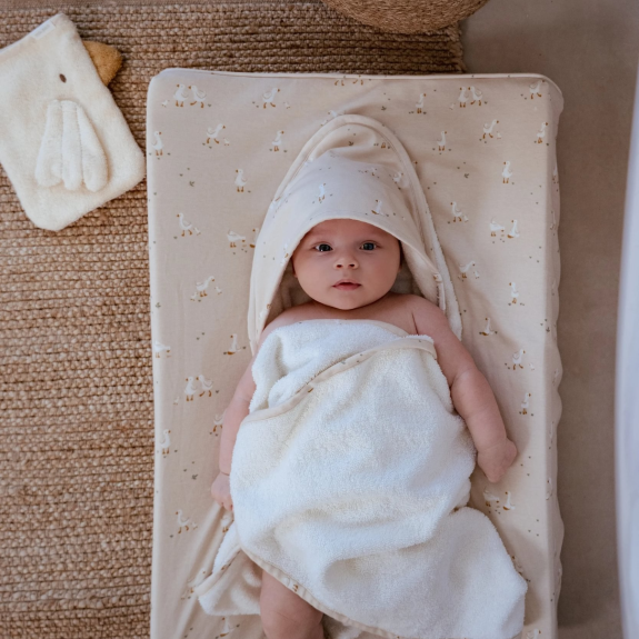 Dárková sada s osuškou Husa Newborn Naturals Little Dutch