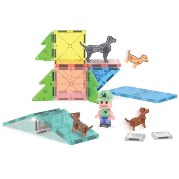 Magnetická stavebnice Puppy Park 27 dílů