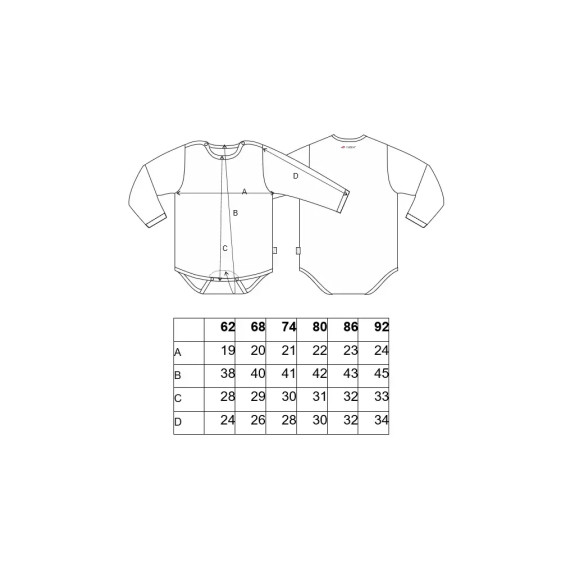 Body smyk LA Outlast® sv. matcha Little Angel