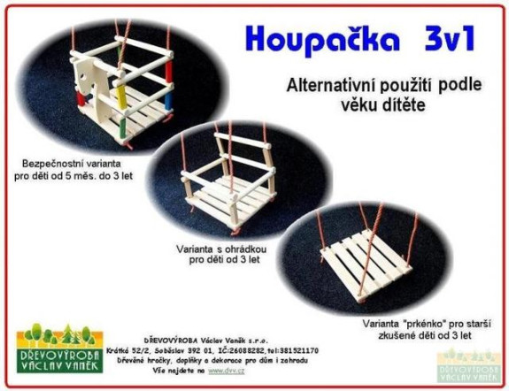 Houpačka 3 v 1 koník