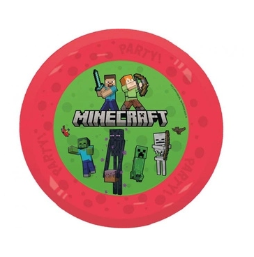 Talíř udržitelný "Minecraft" 21cm, 4 ks Procos
