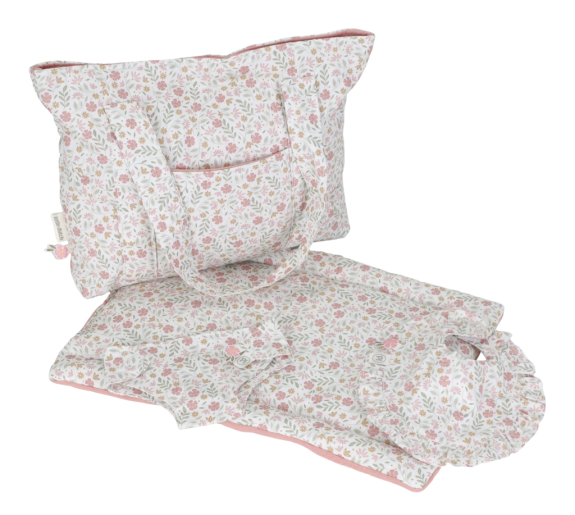 Přebalovací taška pro panenky Soft Flowers Little Dutch