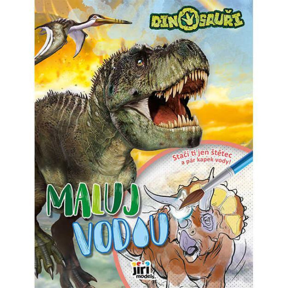 Maluj vodou A4 Dinosauři