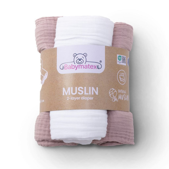 Mušelínové plenky dvouvrstvé 3 ks 70 x 80 cm BabyMatex
