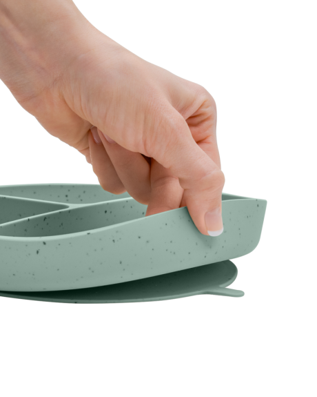 Talíř dělený s přísavkou Platinum Silicone KikkaBoo