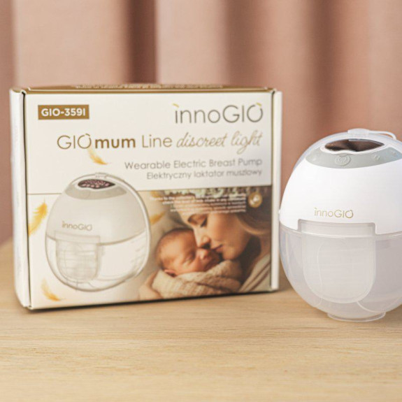 Přenosná elektrická odsávačka mateřského mléka GIOmum Line Discreet Light Single innoGIO