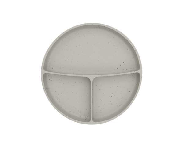 Talíř dělený s přísavkou Platinum Silicone KikkaBoo