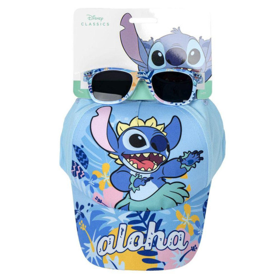 Kšiltovka a sluneční brýle Stitch