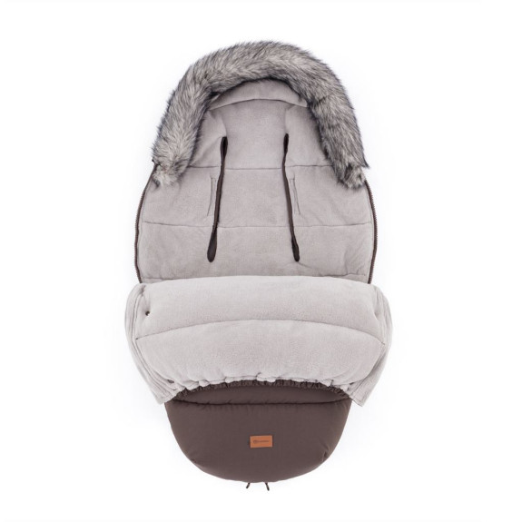 Set zimní fusak Comfy 4 v 1 + rukavice na kočárek Furry Petite & Mars