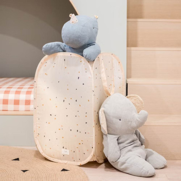 Skládací úložný koš Recycled Terrazzo Beige 3 SPROUTS