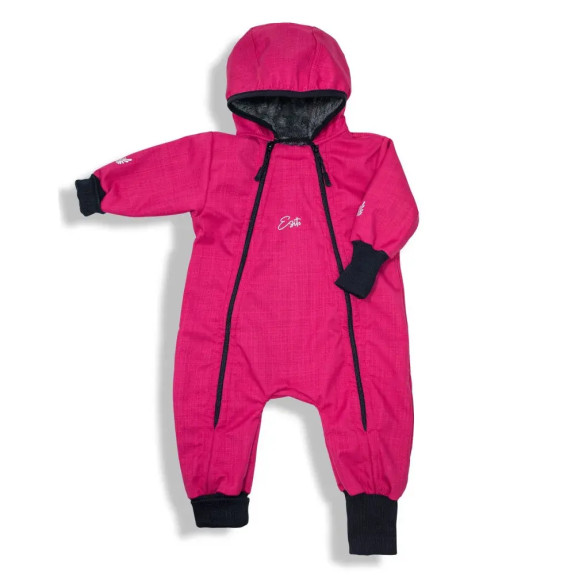 Rostoucí zimní softshellová kombinéza Lamb Raspberry pink Esito