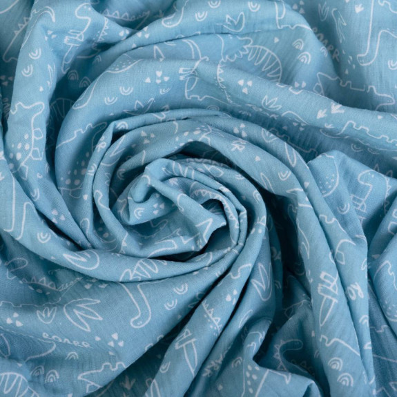 Mušelínové prostěradlo Design s gumou 60 x 120 cm BabyMatex
