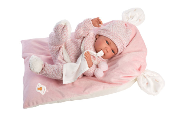 Obleček pro panenku miminko New Born velikosti 40-42 cm s doplňky Llorens
