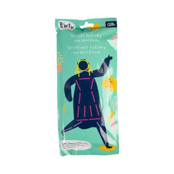 Svítící tyčinky na oblečení pro dívku Albi
