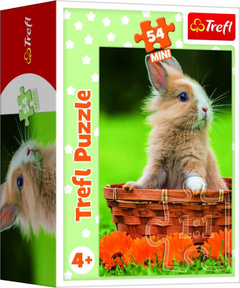Minipuzzle zvířátka - mláďata 4 druhy, 54 dílků