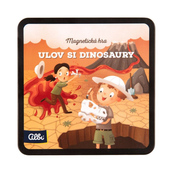 Magnetická hra na cesty - Ulov si dinosaury Albi