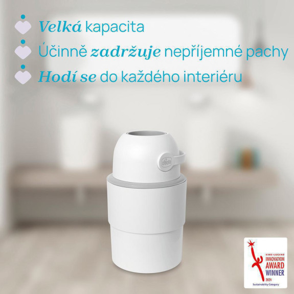 Koš na plenky teleskopický Odour Off na odstranění zápachu Chicco