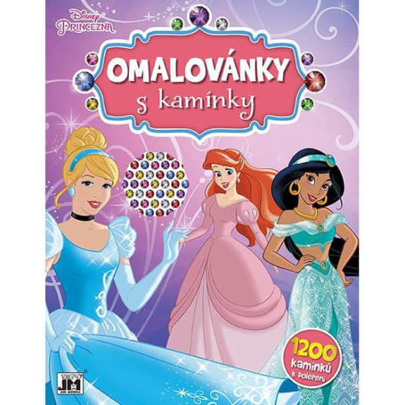 Omalovánky s kamínky Disney Princezny