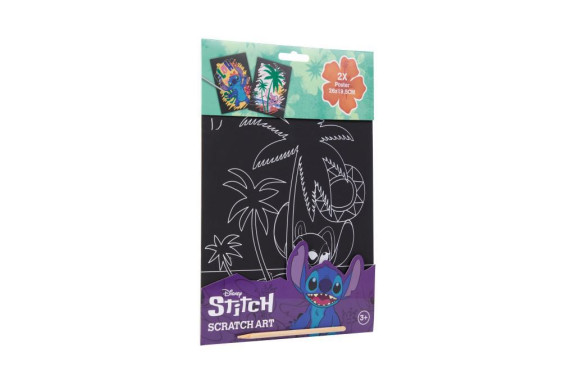 Vyškrabávací obrázky Stitch 2 ks