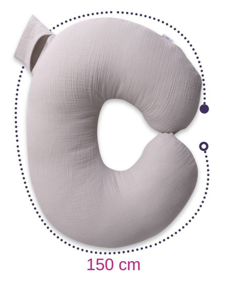 Mušelínový polohovací polštář MiniRelax 140 cm Babymatex