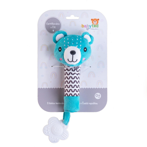 Pískátko/kousátko plyš 25 cm 0 m+ Babyted