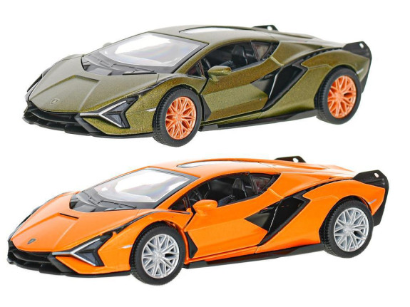 Auto Lamborghini Sian 12,5cm 1:40 kov zpětný chod