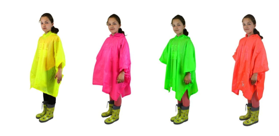 Dětské poncho PVC neonová, Pidilidi, PL0066