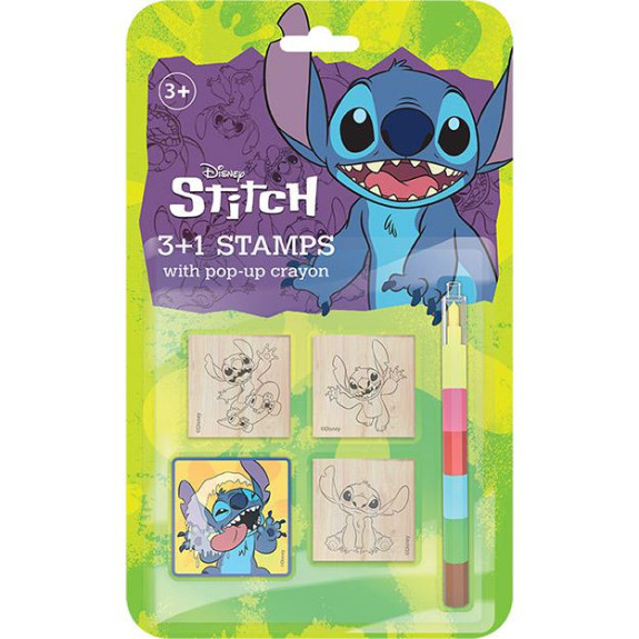 Razítka 3+1 s voskovkou Lilo & Stitch