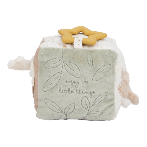 Kostka textilní s aktivitami Newborn Naturals Little Dutch