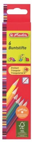 Pastelky trojhranné 6 barev