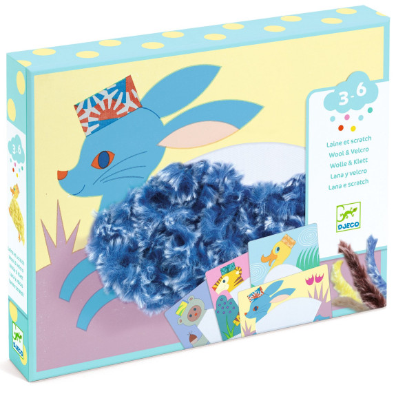 Kreativní sada Wool & Velcro - S čepicí Djeco