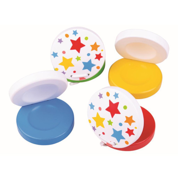 Kastaněty hvězdičky Bigjigs Toys 1 ks
