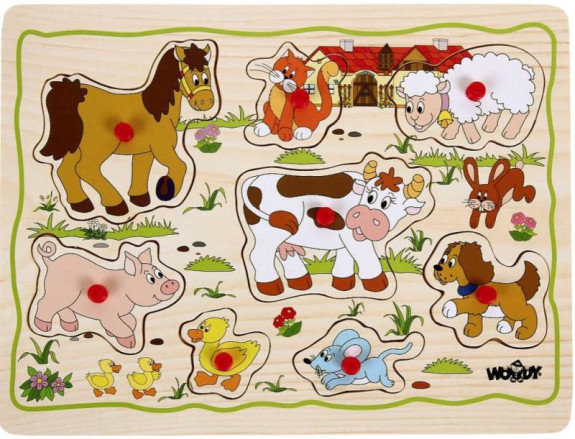 Puzzle na desce ´´Dětské motivy´´