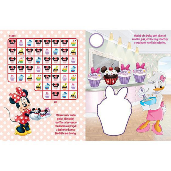 Aktivity s pop-up samolepkami Minnie
