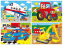 4 Puzzle v krabici - Dopravní prostředky
