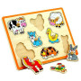 Dřevěná vkládačka Viga - farma