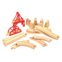 Dřevěné koleje set most 18 dílů Bigjigs Rail